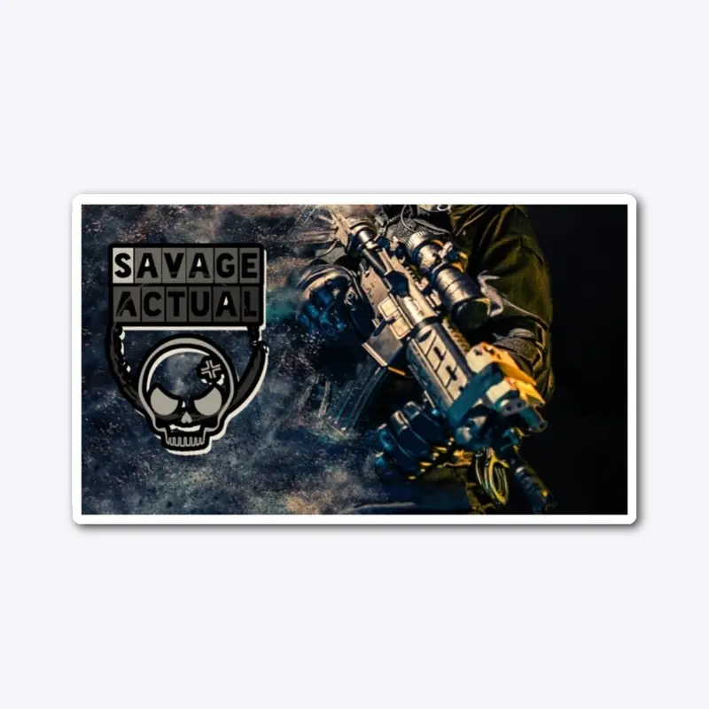 Savage Gunner Sticker